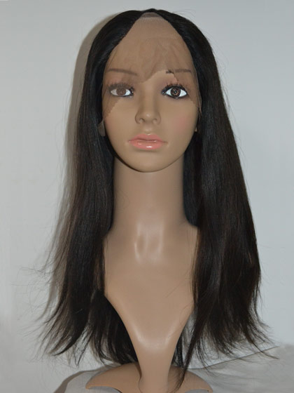 Natural Straight Remy Hair Lace Front U Part Wig