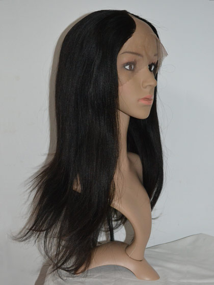 Natural Straight Remy Hair Lace Front U Part Wig