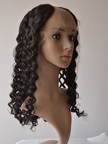 Long Curly Alluring U Part Wig