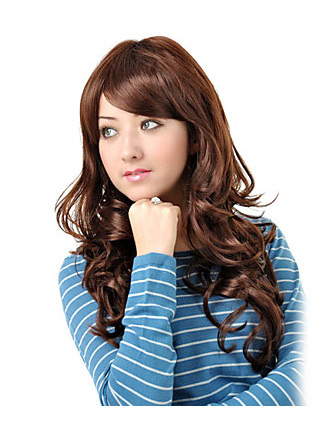 Synthetic Long Wavy Gentlewomanly Hair Wig