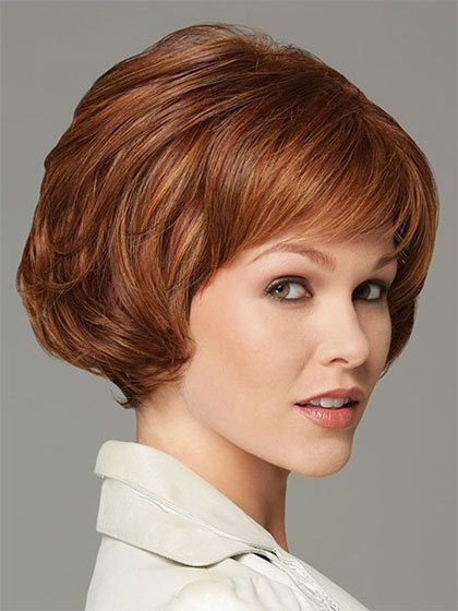 Stylish Short Red Synthetic Wig