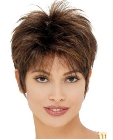 Short Length With Closout Style Synthetic Wig