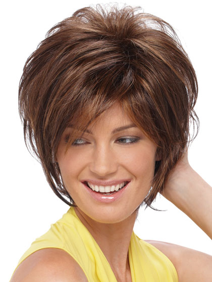 Short Sassy Shag With Soft Layeres Synthetic Wig