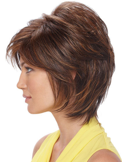 Short Sassy Shag With Soft Layeres Synthetic Wig