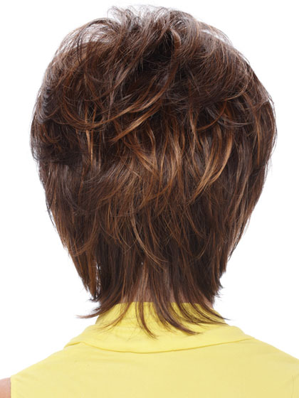 Short Sassy Shag With Soft Layeres Synthetic Wig