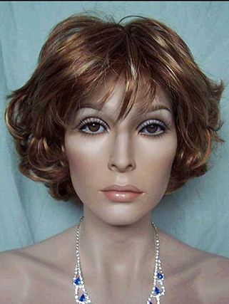 Sweety Short Wavy Synthetic Lace Front Wig for Woman - Click Image to Close