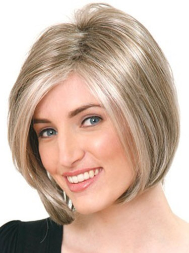 Timeless Classic Bob Style Synthetic Lace Front Wig - Click Image to Close