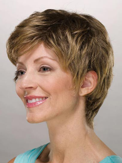 Short Boy Cut Layered Synthetic Wig