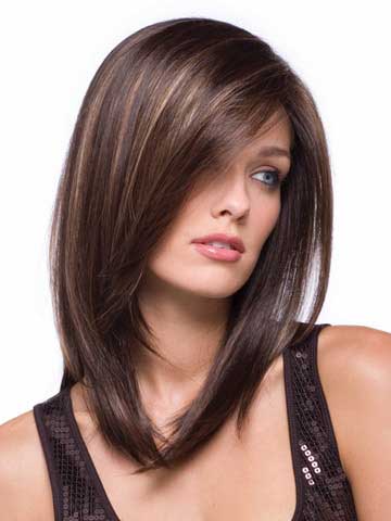 Straight Medium Length Synthetic Wig