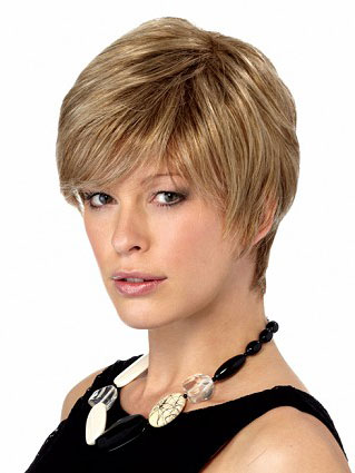 Classic Boy Cut Synthetic Short Wig - Click Image to Close