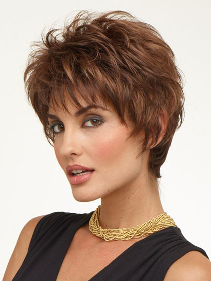 Synthetic Capless Short Wig - Click Image to Close