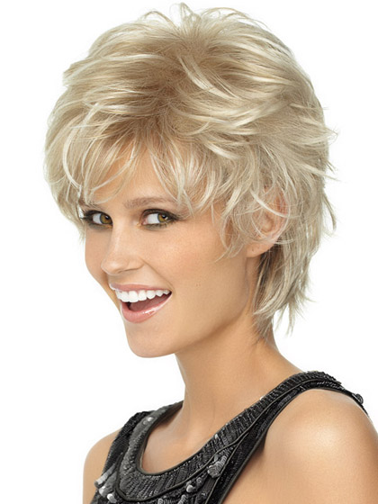 Playful Short Shag Lightweight Spiky Cut Wig