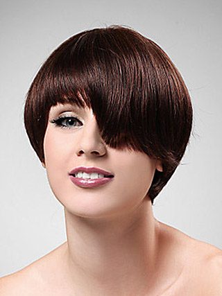 Short Straight Capless Synthetic Wig - Click Image to Close