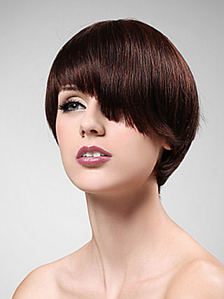 Short Straight Capless Synthetic Wig