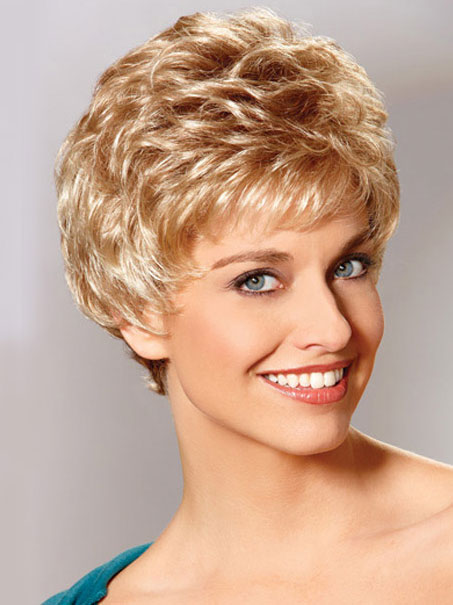 Petite Synthetic Lace Short Wig - Click Image to Close