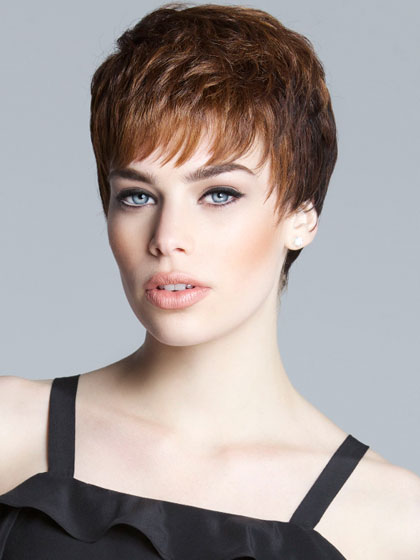 Textured Lace Short Synthetic Wig - Click Image to Close