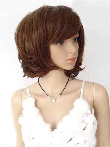 Pure Short Curly Synthetic Hair Wigs