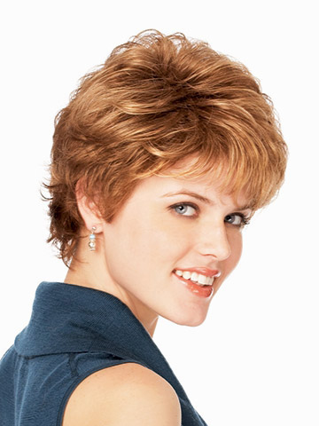 Short Flip Style With Soft Closely-Cropped Curls Wig