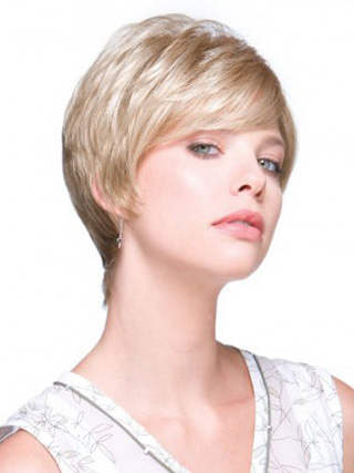 Synthetic Cropped Wig with Layered Hairstyles