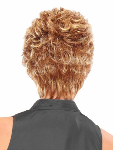 Fully Layered Finely Feathered Curly Short Wig