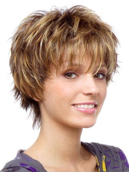 Natural Straight Lightweight Short Synthetic Wig - Click Image to Close