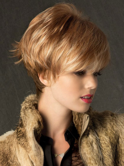 Glamours Short Soft Layers Synthetic Wig - Click Image to Close