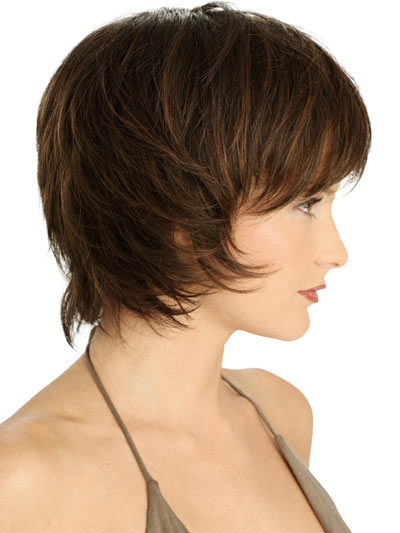 Lace Front Short Shaggy Bob Wig