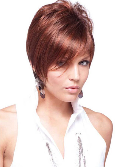 Stunning Trendy Cut Short Capless Wig - Click Image to Close