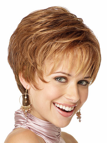 Hand-Tied Lace Front Short Synthetic Wig