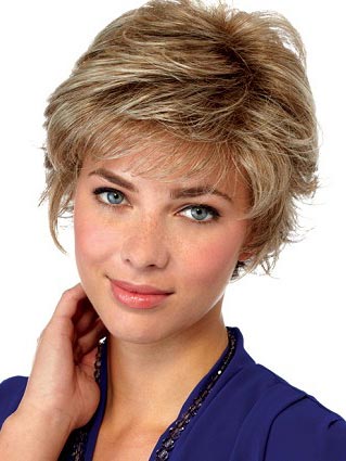 Celine Synthetic Lace Front Short Wig - Click Image to Close