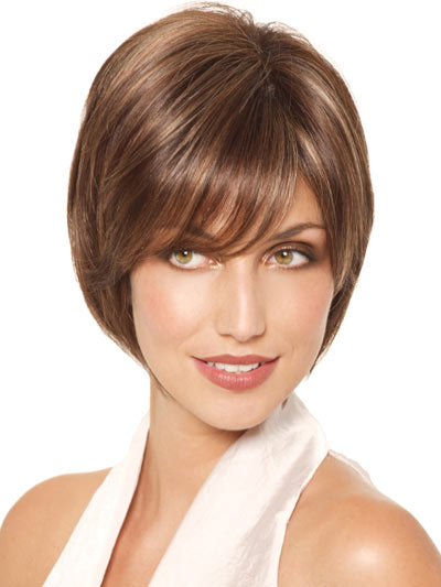 Full Lace Short Layered Bob Wig - Click Image to Close