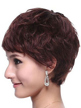 100% Human Hair Short Curly Wig