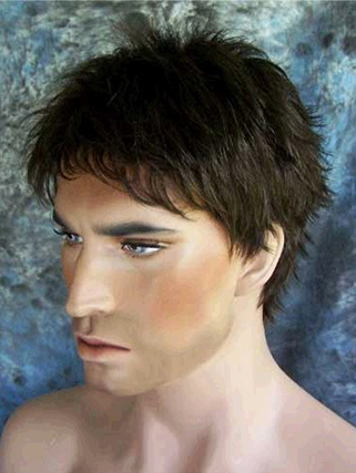 Short-length Straight Synthetic Capless Wig for Man - Click Image to Close