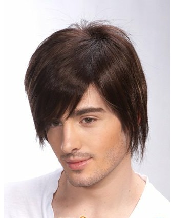 100% Remy Human Hair Full Lace Mens Wig