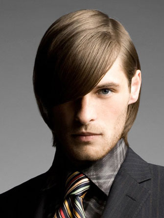 Short Straight Lace Front Mens Human Hair Wig