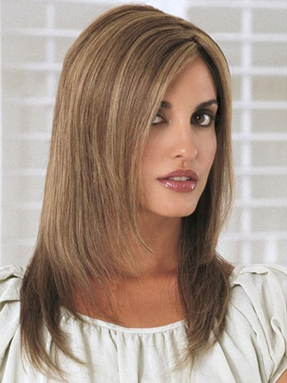 14" Straight Capless Human Hair Wig - Click Image to Close