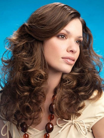 Fabulous Long Curly Heat Friendly Synthetic Wig - Click Image to Close