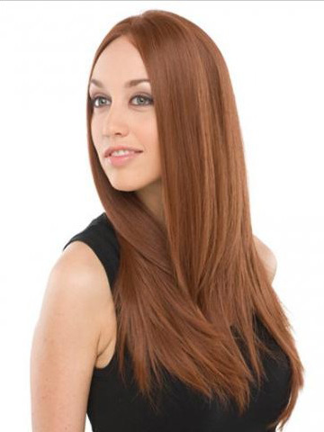 24" Remy Human Hair Straight Lace Front Wig