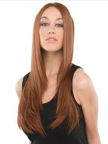 24" Remy Human Hair Straight Lace Front Wig