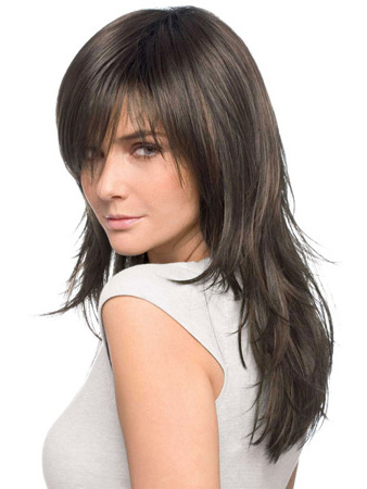 Long Textured Layered Lace Front Human Hair Wig