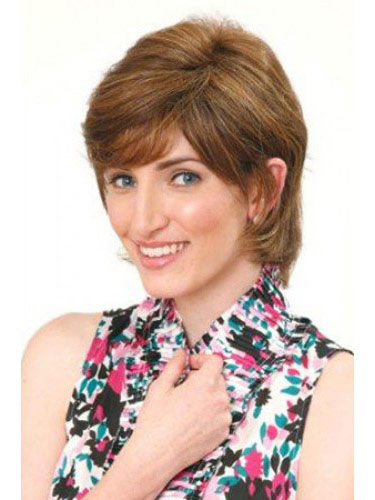 Natural Short Human Hair Wig - Click Image to Close