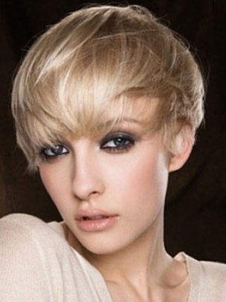 Pixie Cut Bob Remy Hair Short Wig - Click Image to Close