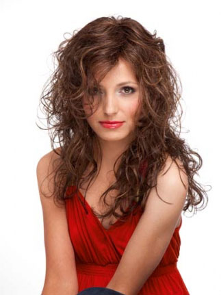 Long Full Lace Curly Human Hair Gorgeous Wig - Click Image to Close