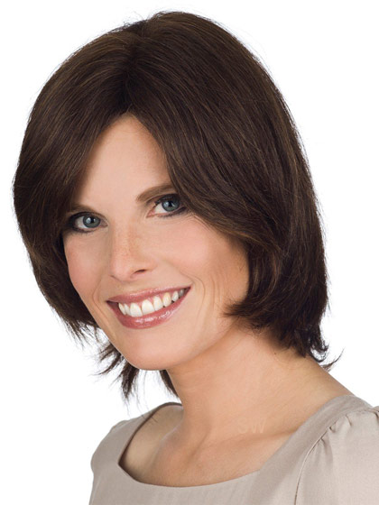 Remy Human Hair Lace Front Wig With Side Swept Fringe