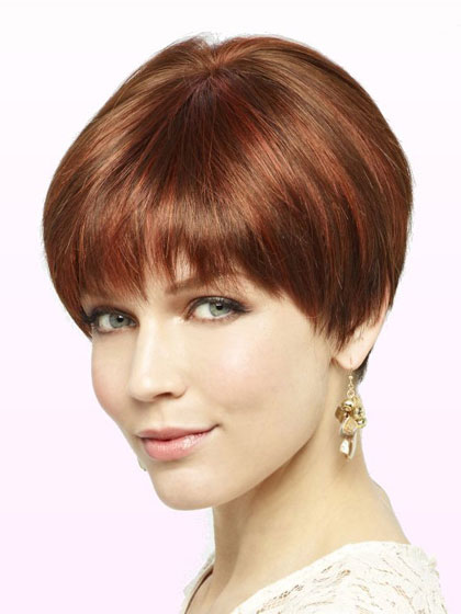 100% Hand-Tied Lace Front Human Hair Wig - Click Image to Close