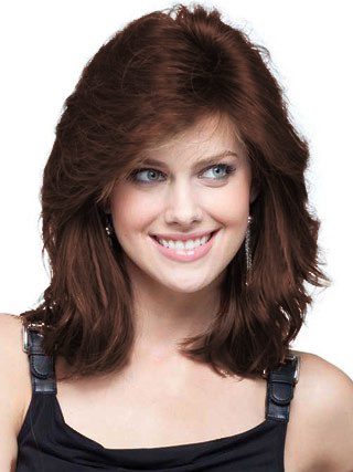 Feminine Romantic Style Human Hair Lace Front Wig