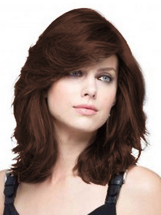 Feminine Romantic Style Human Hair Lace Front Wig