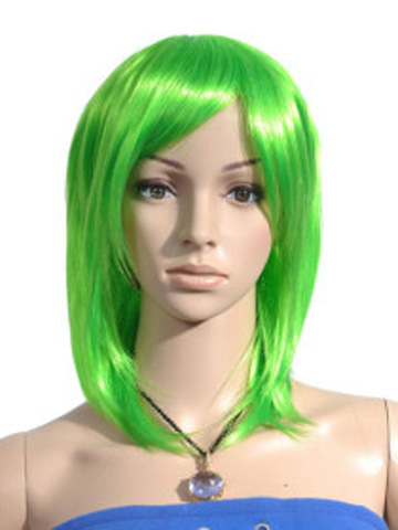 Capless Shoulder Length Party Wigs