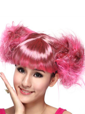 Capless Long With Pigtails Party Wigs