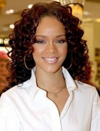 Rihanna Curly Long Full Lace Wig